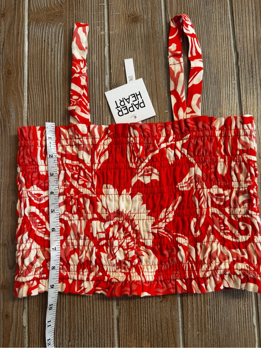 NWT Anthropologie Paper Heart Red Floral two piece Maxi set - Picture 7 of 13